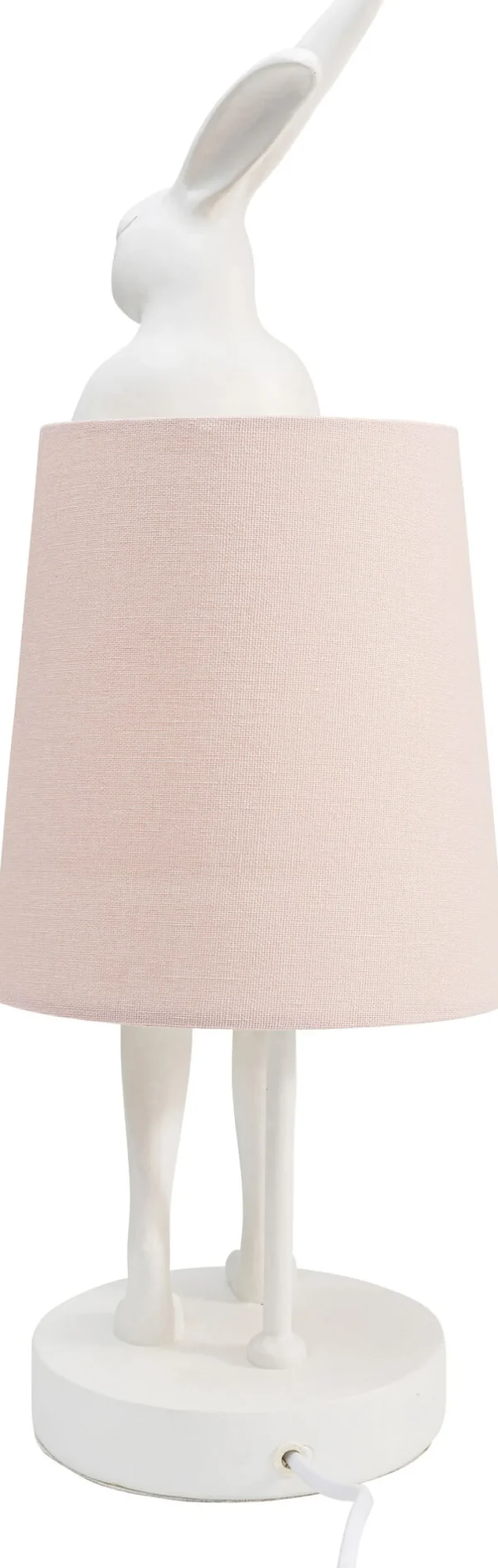 Lampada da tavolo Animal Rabbit bianco/rosa 50cm - KARE