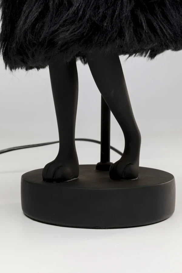 Lampada da tavolo Animal Rabbit Fur nero/oro 50cm - KARE