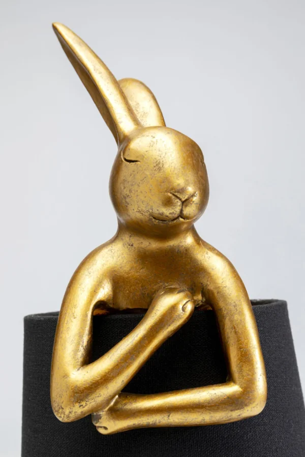 Lampada da tavolo Animal Rabbit oro/nero 50cm - KARE