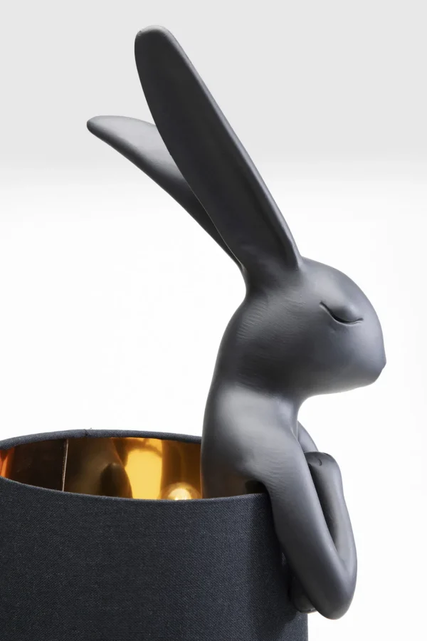 Lampada da tavolo Animal Rabbit nero opaco 68cm - KARE