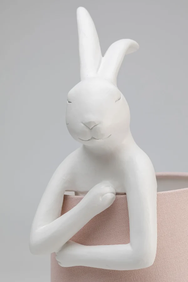 Lampada da tavolo Animal Rabbit bianco/rosa 50cm - KARE