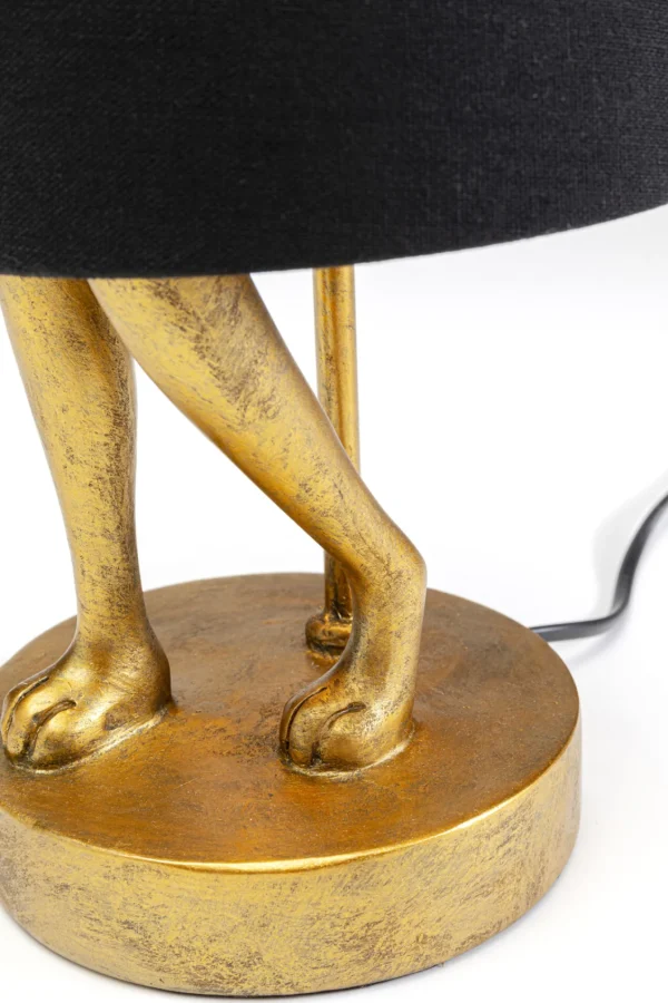 Lampada da tavolo Animal Rabbit oro/nero 50cm - KARE