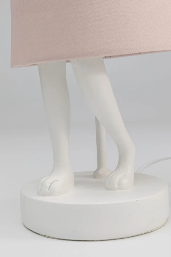 Lampada da tavolo Animal Rabbit bianco/rosa 50cm - KARE