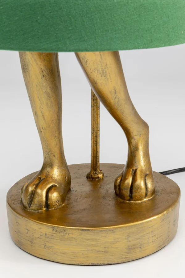 Lampada da tavolo Animal Rabbit oro/verde 68cm - KARE