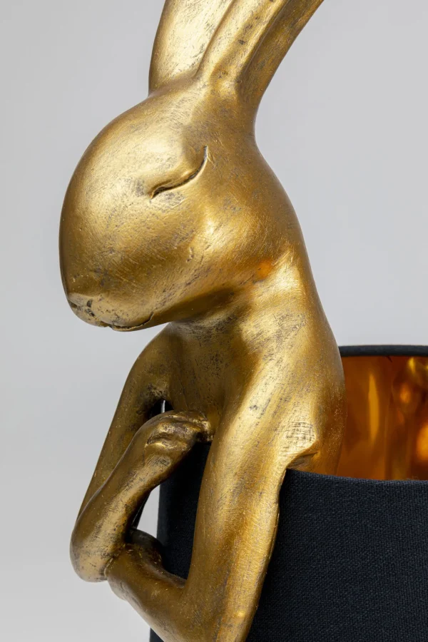 Lampada da tavolo Animal Rabbit oro/nero 68cm - KARE
