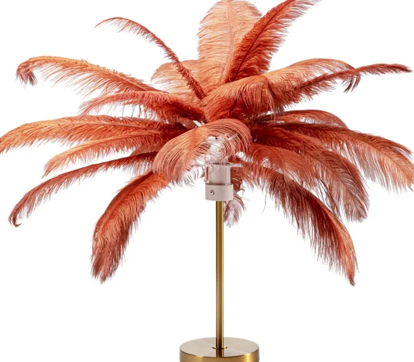 Lampada da tavolo Feather Palm Rusty Red 60cm - KARE
