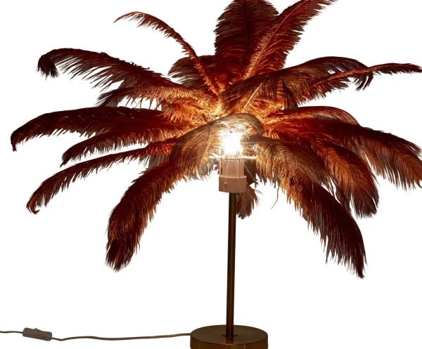 Lampada da tavolo Feather Palm Rusty Red 60cm - KARE