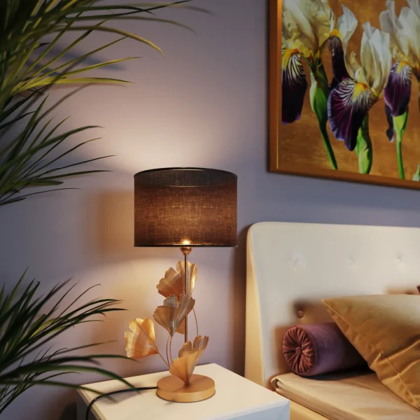 Lampada da tavolo Flores oro 62cm - KARE