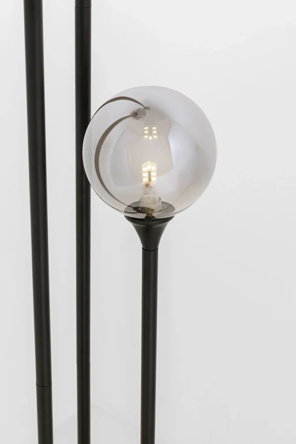 Lampada da terra Al Capone Tre nero 175cm - KARE