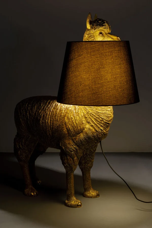 Lampada da terra Alpaca oro 108cm - KARE