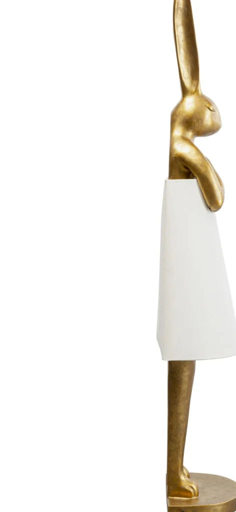 Lampada da terra Animale Coniglio Oro/Bianco 150cm - KARE