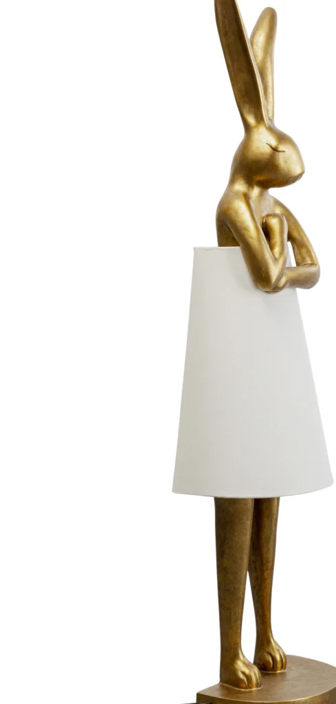 Lampada da terra Animale Coniglio Oro/Bianco 150cm - KARE