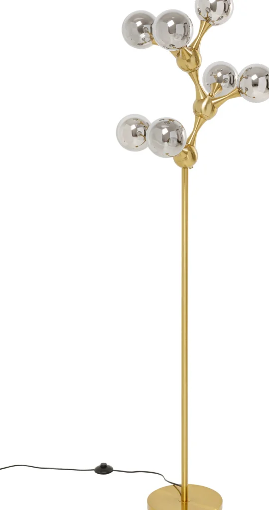 Lampada da terra Atomic Balls Brass 174cm - KARE