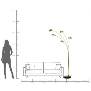 LAMPADA DA TERRA FIVE FINGERS OTTONE - KARE