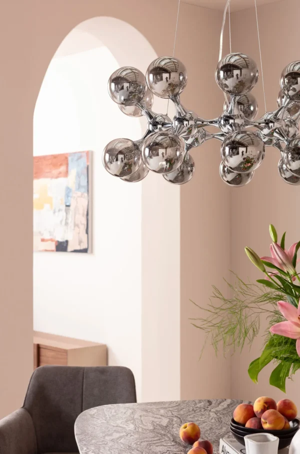Lampadario Atomic Balls argento Ø74cm - KARE