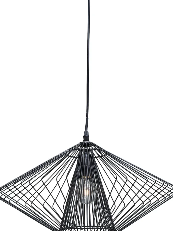 Lampadario dal design moderno in acciaio - Modo Wire Round Black - KARE