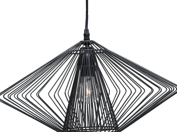 Lampadario dal design moderno in acciaio - Modo Wire Round Black - KARE