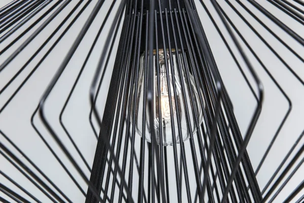 Lampadario dal design moderno in acciaio - Modo Wire Round Black - KARE