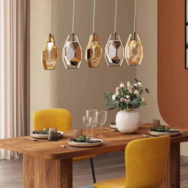 Lampadario Diamond Fever Dining ottone 110cm - KARE