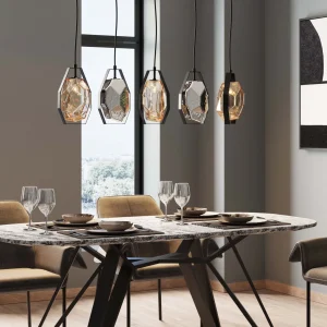 Lampadario Diamond Fever Dining nero 110cm - KARE