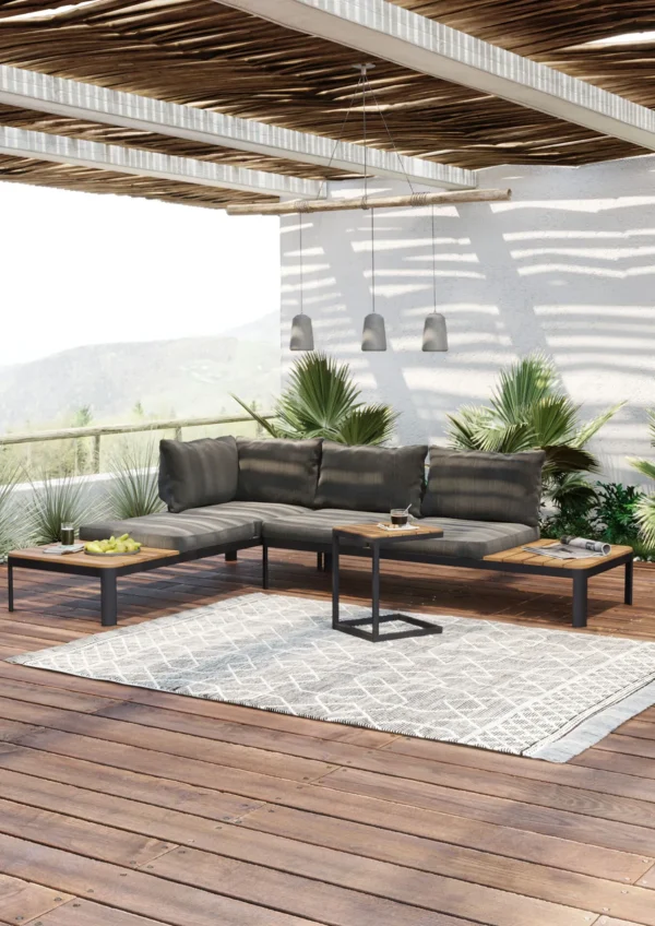 Lampadario Dining Concrete Nero Tre - KARE