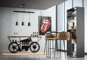 Lampadario Dining Concrete Nero Tre - KARE
