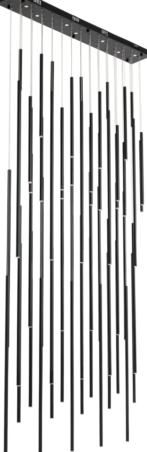 Lampadario Living Vegas Deluxe nero opaco LED - KARE
