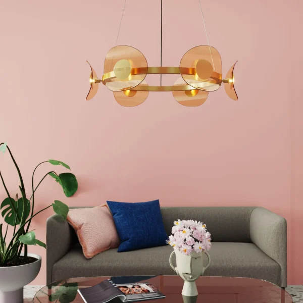 Lampadario Mariposa ottone Ø81cm - KARE