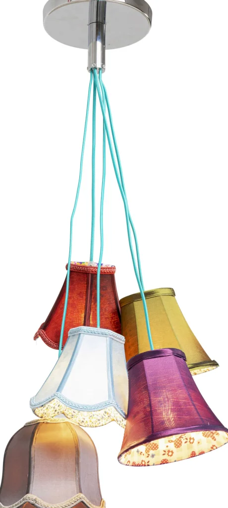 Lampadario Pendente  "Saloon Flowers 5" paralumi - KARE