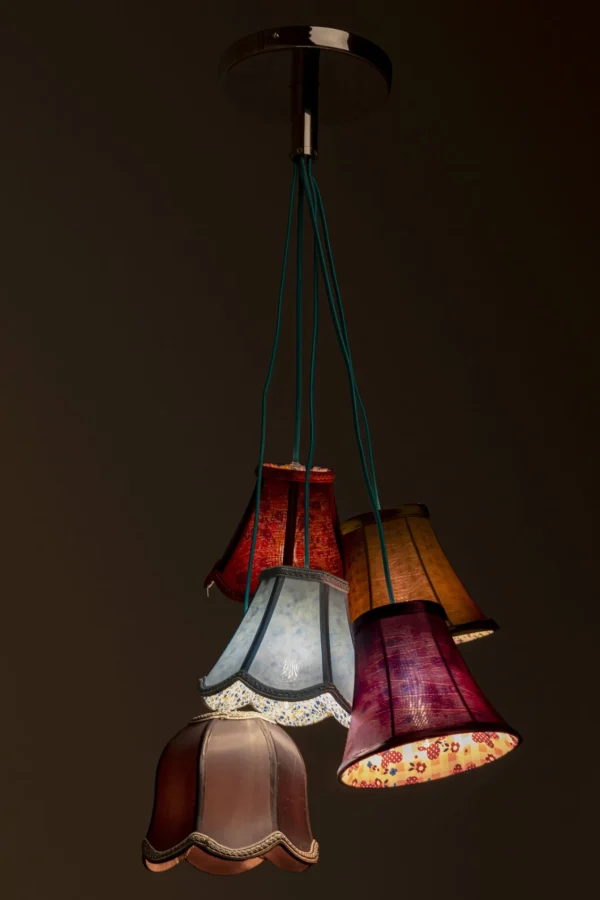 Lampadario Pendente  "Saloon Flowers 5" paralumi - KARE