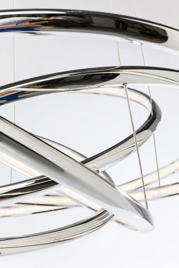 Lampadario Saturn Led Cromo Grande - KARE