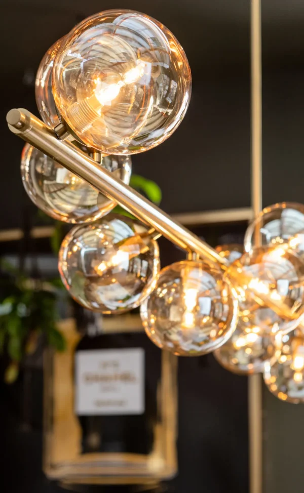 LAMPADARIO SCALA BALLS OTTONE 150CM - KARE