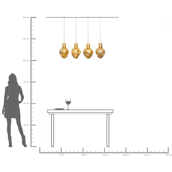 Lampadario Supernova Amber 110cm - KARE