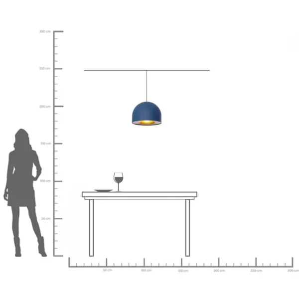 Lampadario Zen blu Ø40cm - KARE