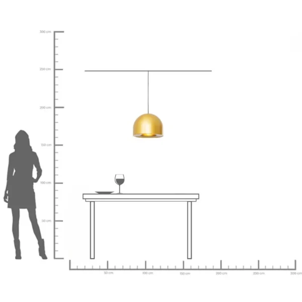 Lampadario Zen oro Ø40cm - KARE