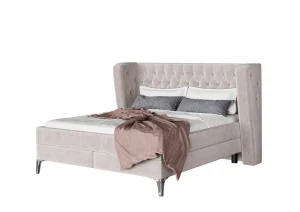 Letto boxspring Benito Moon crema 180x200cm - KARE