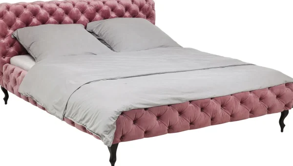 Letto Desire 180x200cm Velluto Rosa - KARE
