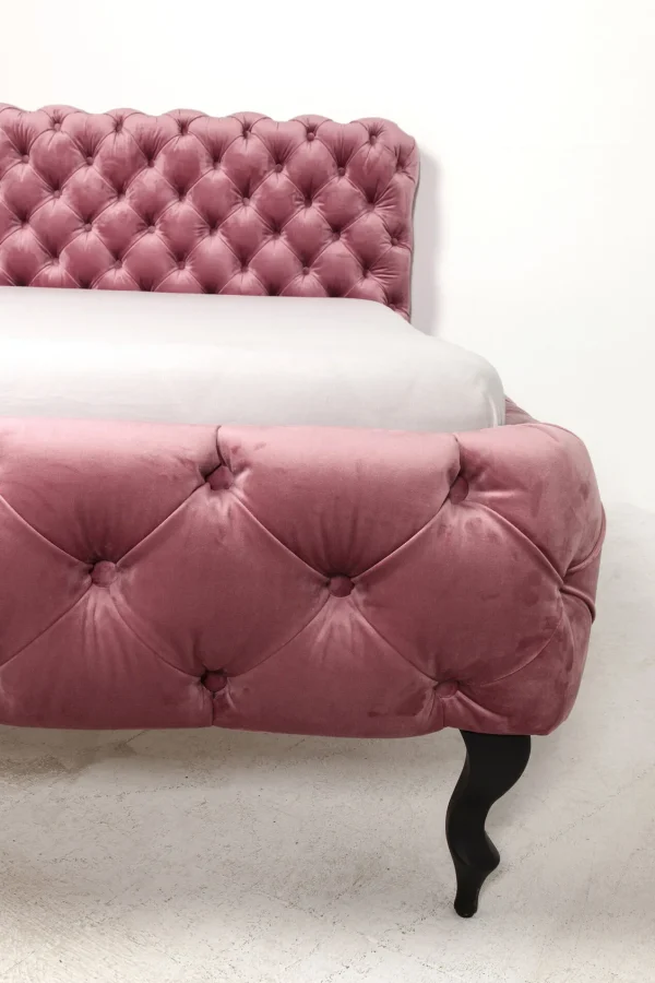 Letto Desire 160x200cm Velluto Rosa - KARE