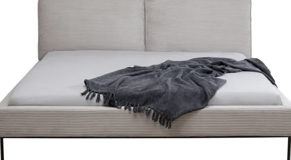 Letto East Side velluto a coste grigio 160x200 - KARE