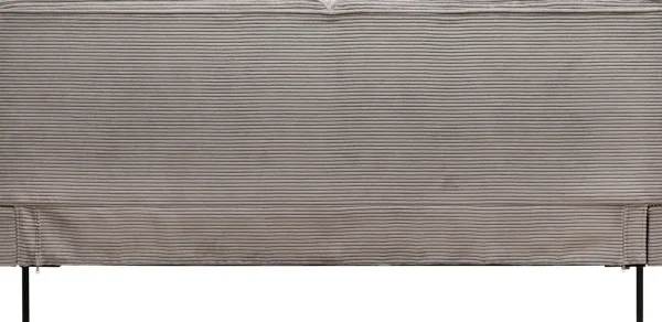Letto East Side velluto a coste grigio 160x200 - KARE