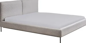 Letto East Side velluto a coste grigio 160x200 - KARE