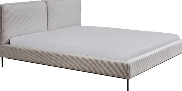 Letto East Side velluto a coste grigio 160x200 - KARE