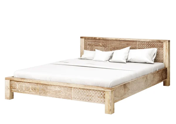 Letto In Legno Puro 180x200cm - KARE