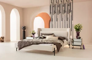 Letto Tivoli ecru 160x200 - KARE