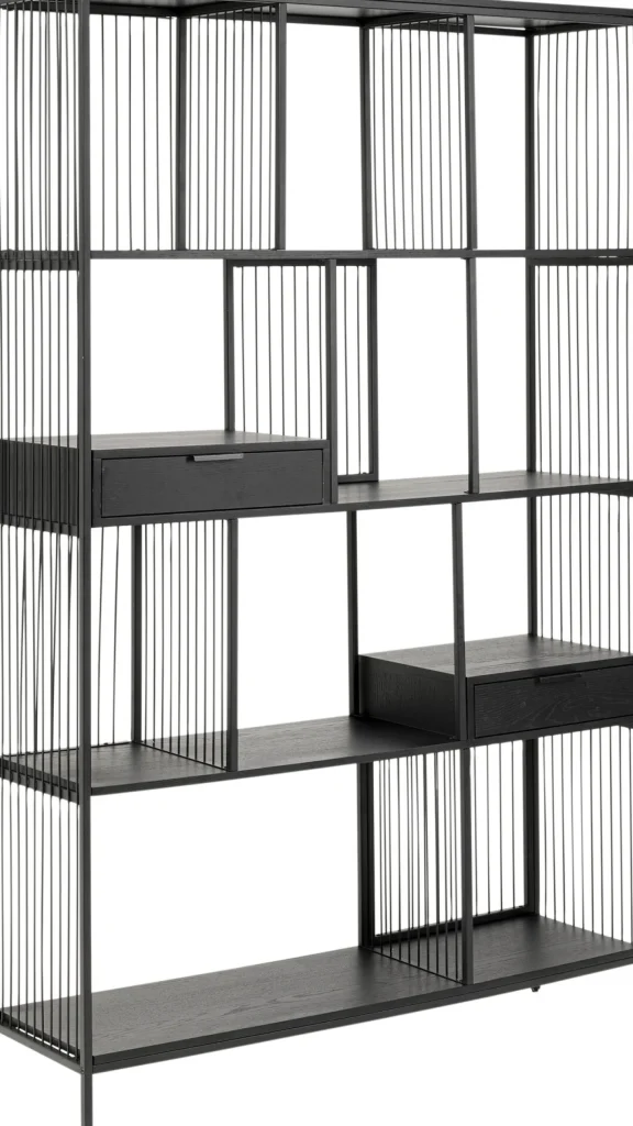 Libreria Bologna Nero 125x200cm - KARE