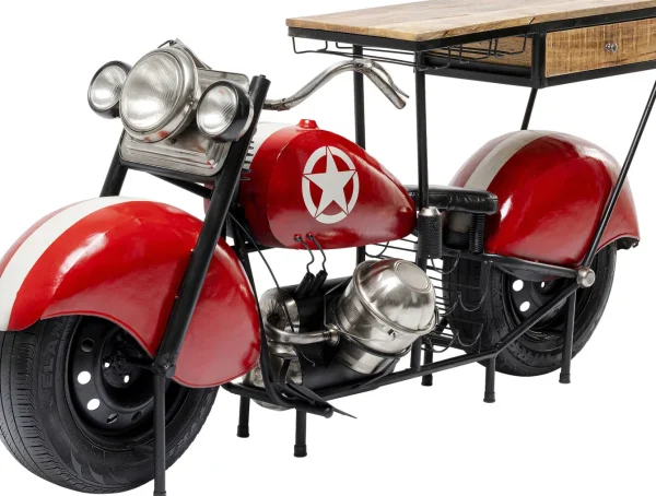 Mobile bar Motorbike rosso - KARE