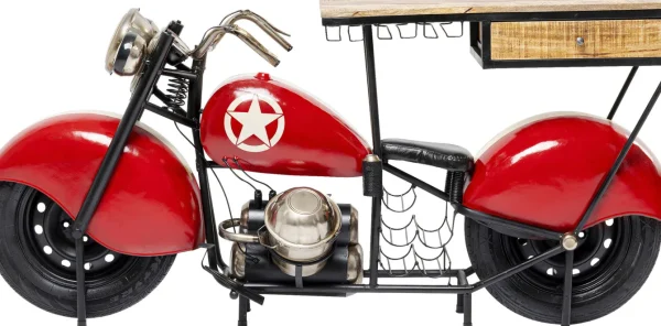 Mobile bar Motorbike rosso - KARE