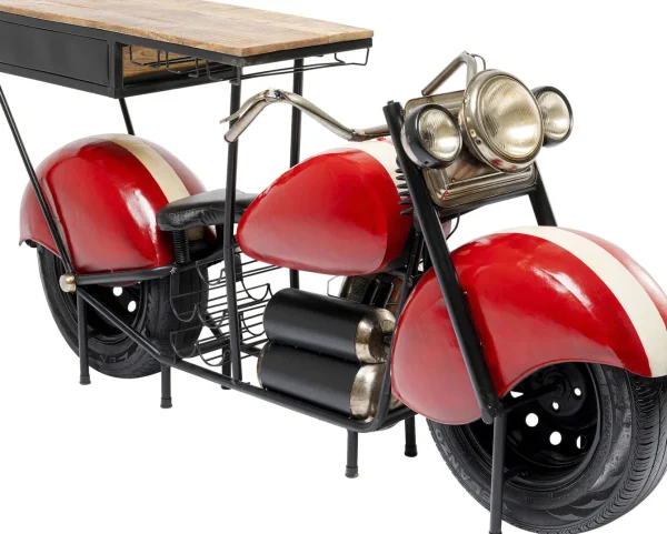 Mobile bar Motorbike rosso - KARE