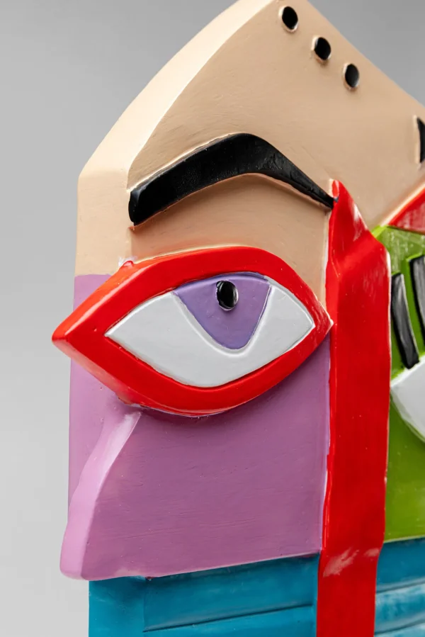 Oggetto decorativo Abstract Face multicolore 52cm - KARE