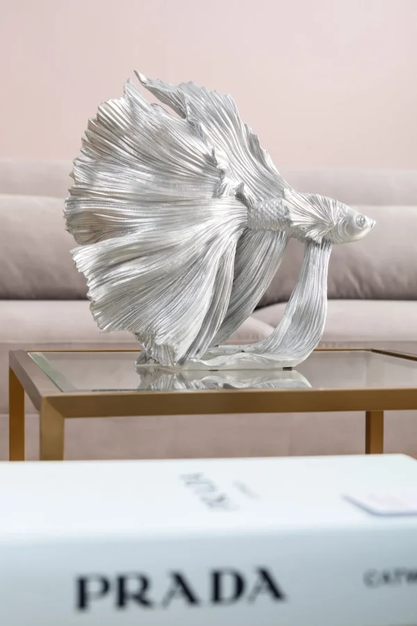 Oggetto Decorativo Betta Fish Argento Piccolo - KARE